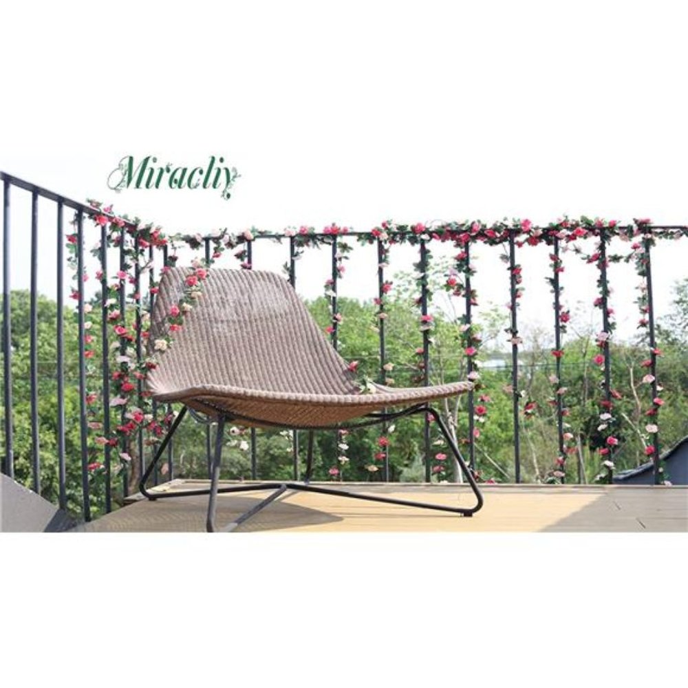 5 Pack 41 FT Fake Rose Vine Flowers Plants Artificial Flower Hanging Rose Ivy - Picture 6 of 6